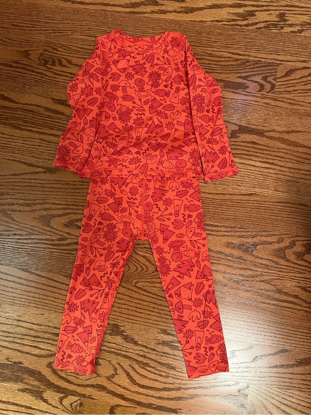 REI Co-op Orange Red Toddler Printed Long Sleeve Top